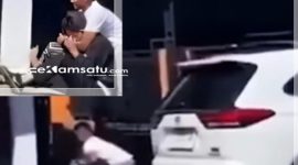 TEGANG: Potret salah satu aktivitas PMII Blitar diduga mendapat tindakan respresif dari oknum tidak dikenal usai melakukan aksi poster kritik Wapres Gibran (dok. Istimewa/Redaksi Rekam Satu)