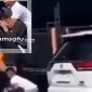 TEGANG: Potret salah satu aktivitas PMII Blitar diduga mendapat tindakan respresif dari oknum tidak dikenal usai melakukan aksi poster kritik Wapres Gibran (dok. Istimewa/Redaksi Rekam Satu)