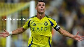 PROFIL: Cristiano Ronaldo melakukan selebrasi usai mencetak gol dalam debutnya bersama Al Nassr (dok. Istimewa/Redaksi Rekam Satu)