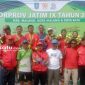 PROFIL: Tim voli pantai putra putri Kontigen Sumenep foto bersama usai sukses memboyong dua medali perunggu di Kejuaraan Porprov Jatim IX 2025 (dok. Istimewa/Redaksi Rekam Satu)