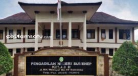 KANTOR: Potret gedung kantor PN Sumenep jl. KH Mansyur No 49, Sumenep (dok. Istimewa/Redaksi Rekam Satu)