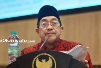 PROFIL: Wabup Sumenep KH Imam Hasyim memberikan sambutan dalam kegiatan Rapat Paripurna DPRD Sumenep beberapa waktu lalu (dok: Redaksi Rekam Satu)