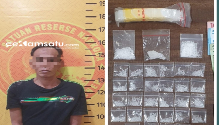 PROFIL: Warga Desa Paragaan diamankan oleh gegara menyimpan puluhan poket sabu (dok: Istimewa/Redaksi Rekam Satu)