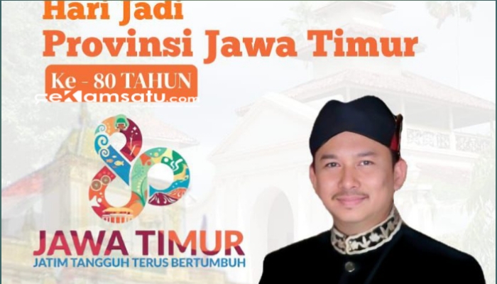 PAMFLET: Kepala Bappeda Sumenep Arif Firmanto saat momentum hari jadi Jawa Timur (dok: istimewa/Redaksi Rekam Satu)
