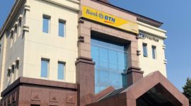 BANGUNAN. Tampak depan Kantor Bank BTN dengan aktivitas perbankan yang mendukung pembiayaan sektor perumahan. (Istimewa/Rekam Satu)