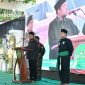 BERWIBAWA: Bupati Sumenep Achmad Fauzi Wongsojudo memberikan sambutan dalam kegiatan pelantikan PCNU Sumenep (dok: istimewa/Redaksi Rekam Satu)