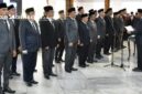 BERWIBAWA: Bupati Sumenep Achmad Fauzi Wongsojudo melantik 25 Pejabat Administrator di Keraton Pendopo Agung Sumenep (dok: istimewa/Redaksi Rekam Satu)